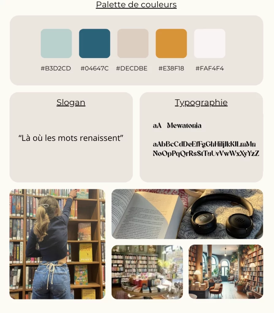 Moodboard projet briefs créatifs Le Temple d'Isis