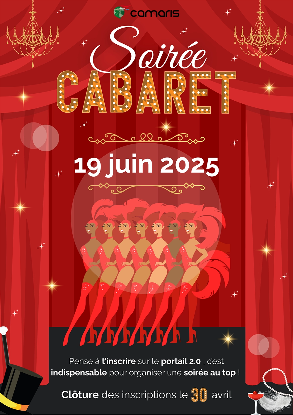 Affiche soirée Cabaret